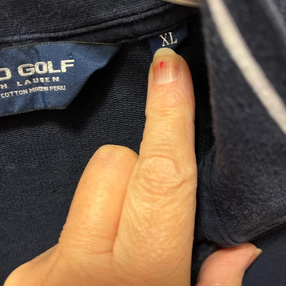 Polo Ralph Lauren Golf navy quarter zip men’s size XL - Picture 6 of 9